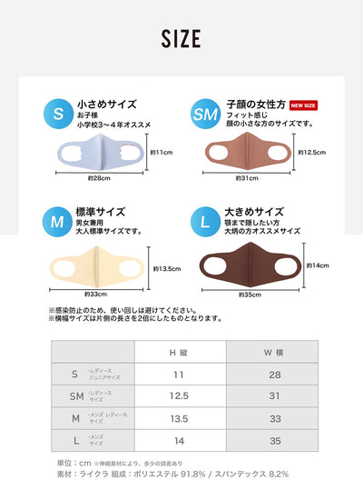 SHINPUR ® 公式 洗える マスク 3枚組